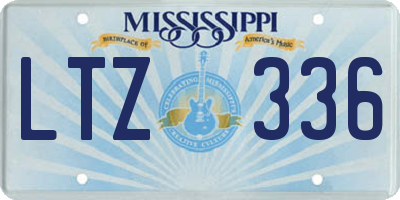 MS license plate LTZ336