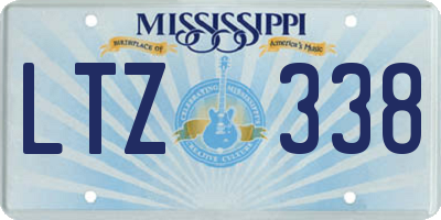 MS license plate LTZ338