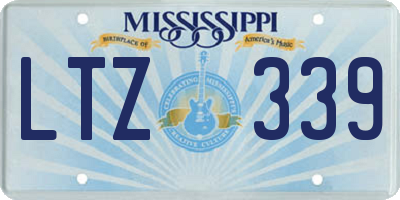 MS license plate LTZ339