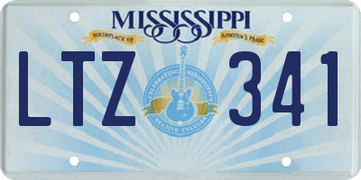 MS license plate LTZ341