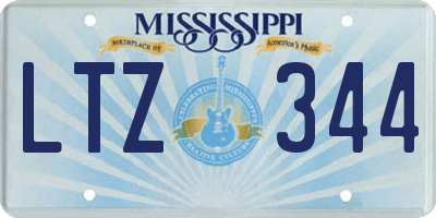 MS license plate LTZ344