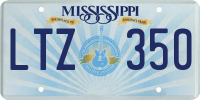 MS license plate LTZ350