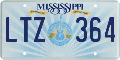 MS license plate LTZ364