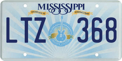 MS license plate LTZ368