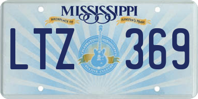 MS license plate LTZ369