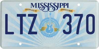 MS license plate LTZ370