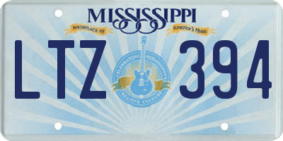 MS license plate LTZ394