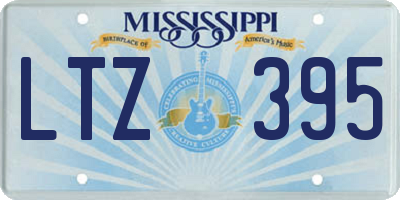 MS license plate LTZ395
