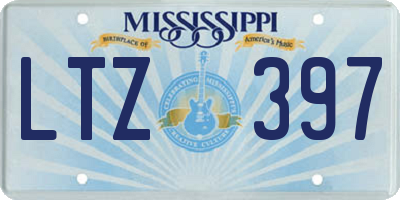 MS license plate LTZ397