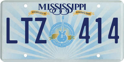 MS license plate LTZ414