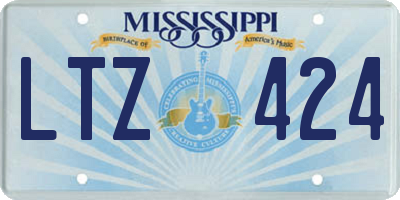 MS license plate LTZ424