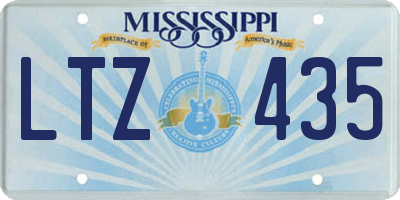 MS license plate LTZ435