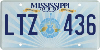 MS license plate LTZ436