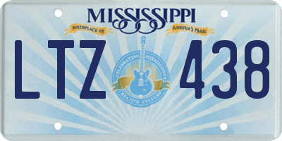 MS license plate LTZ438
