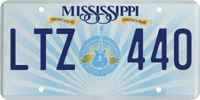 MS license plate LTZ440