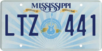 MS license plate LTZ441