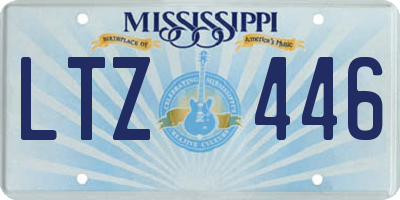 MS license plate LTZ446