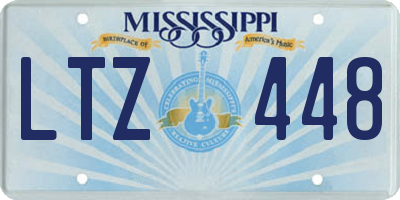 MS license plate LTZ448