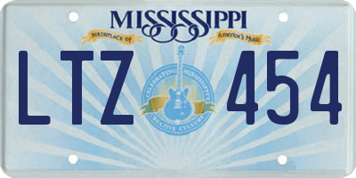 MS license plate LTZ454