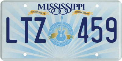 MS license plate LTZ459