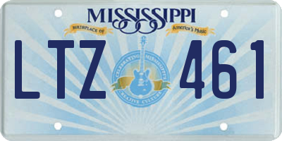 MS license plate LTZ461
