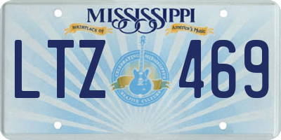 MS license plate LTZ469