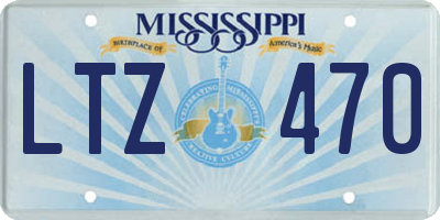 MS license plate LTZ470