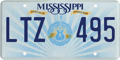 MS license plate LTZ495