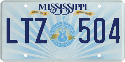 MS license plate LTZ504
