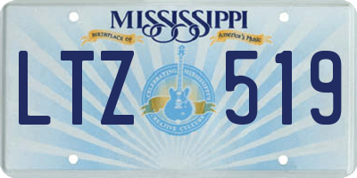 MS license plate LTZ519