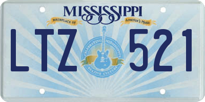 MS license plate LTZ521