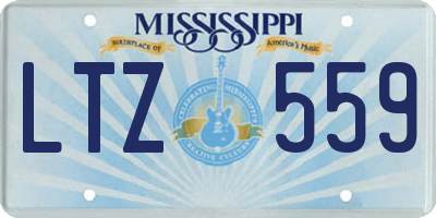 MS license plate LTZ559