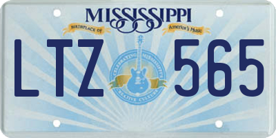 MS license plate LTZ565