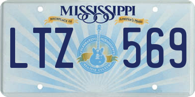 MS license plate LTZ569