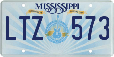 MS license plate LTZ573