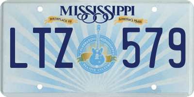 MS license plate LTZ579