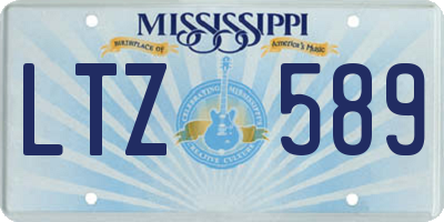 MS license plate LTZ589