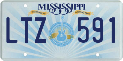 MS license plate LTZ591