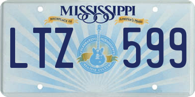 MS license plate LTZ599