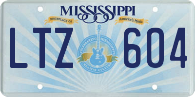 MS license plate LTZ604