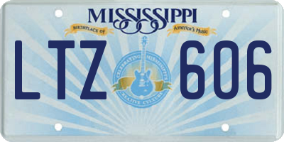 MS license plate LTZ606