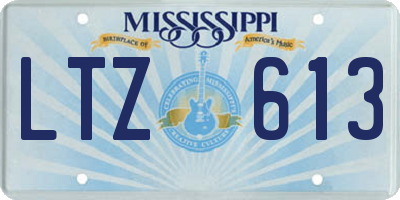 MS license plate LTZ613