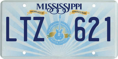 MS license plate LTZ621