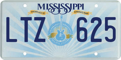 MS license plate LTZ625