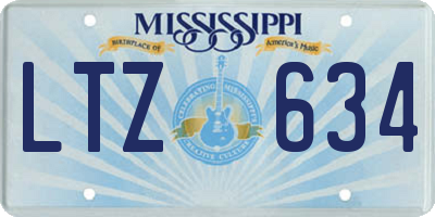 MS license plate LTZ634