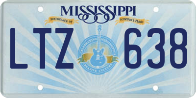 MS license plate LTZ638