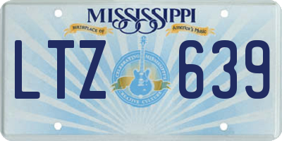 MS license plate LTZ639