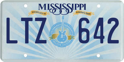 MS license plate LTZ642