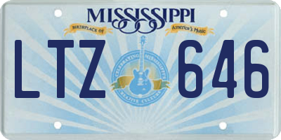 MS license plate LTZ646