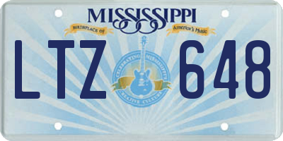 MS license plate LTZ648